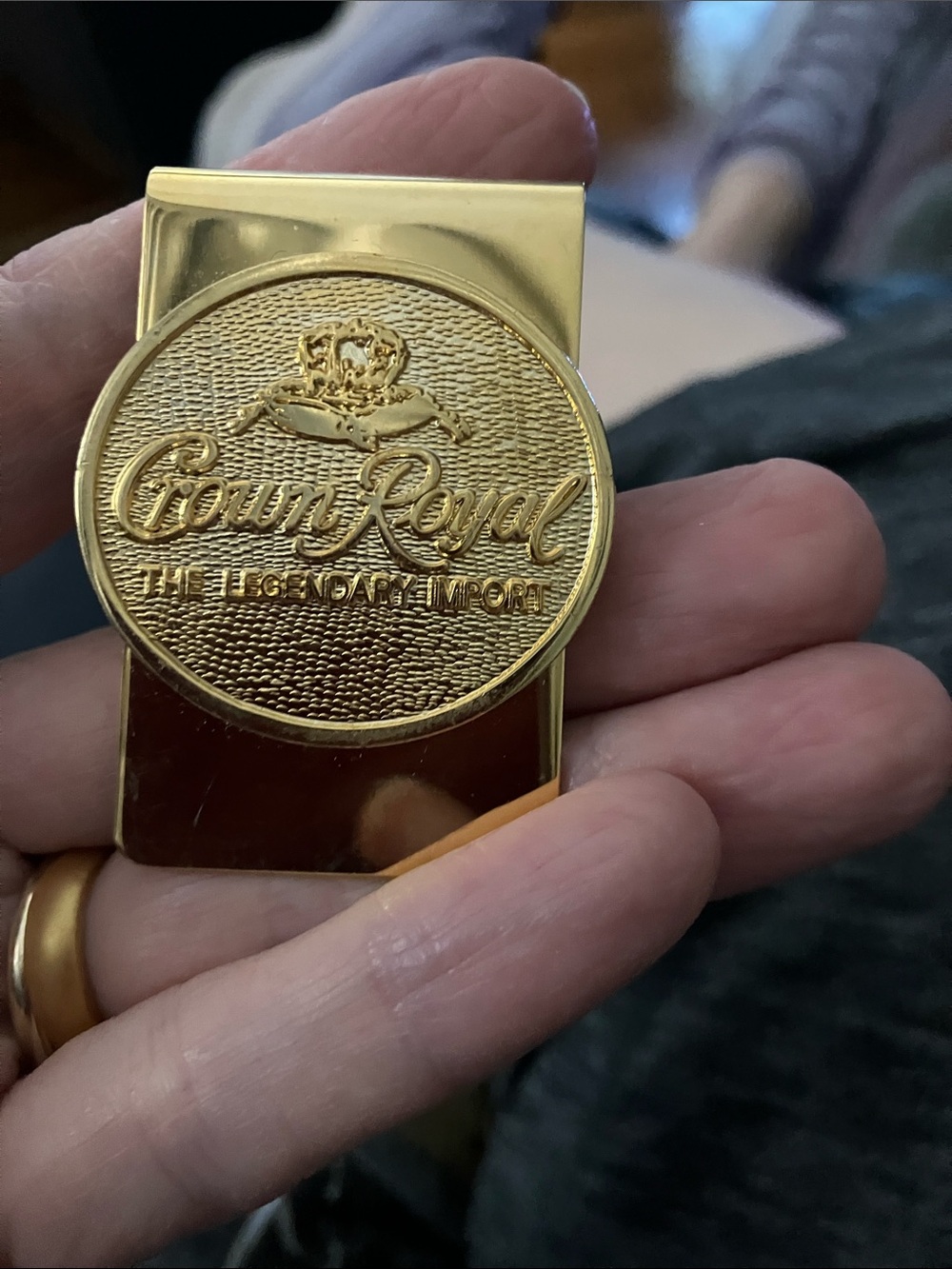 Crown Royal Gold Color Money Clip